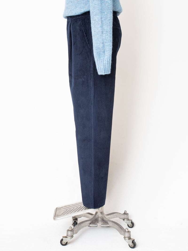 BEY KADİFE PANTOLON LACİVERT