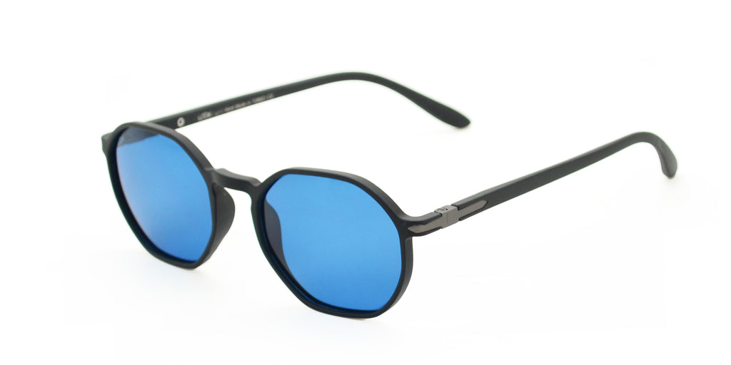 SANTORINI Matte Black Blue Güneş Gözlüğü