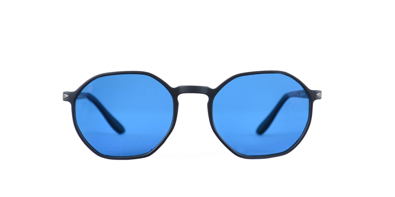 SANTORINI Matte Black Blue Güneş Gözlüğü