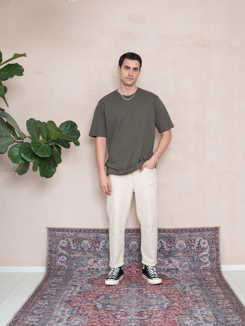 OVERSIZE LOGO T-SHIRT HAKİ