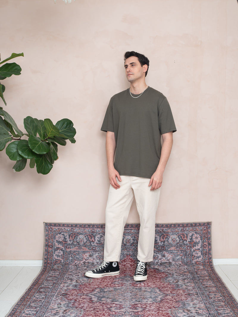 OVERSIZE LOGO T-SHIRT HAKİ
