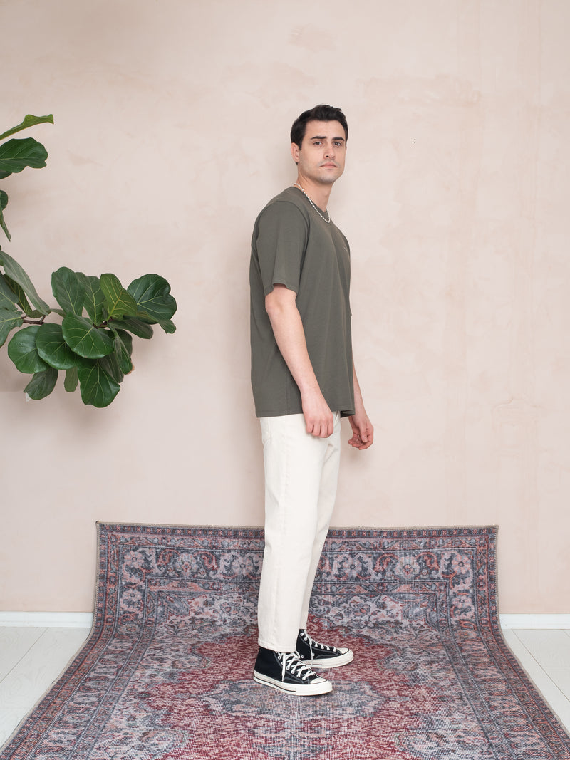 OVERSIZE LOGO T-SHIRT HAKİ