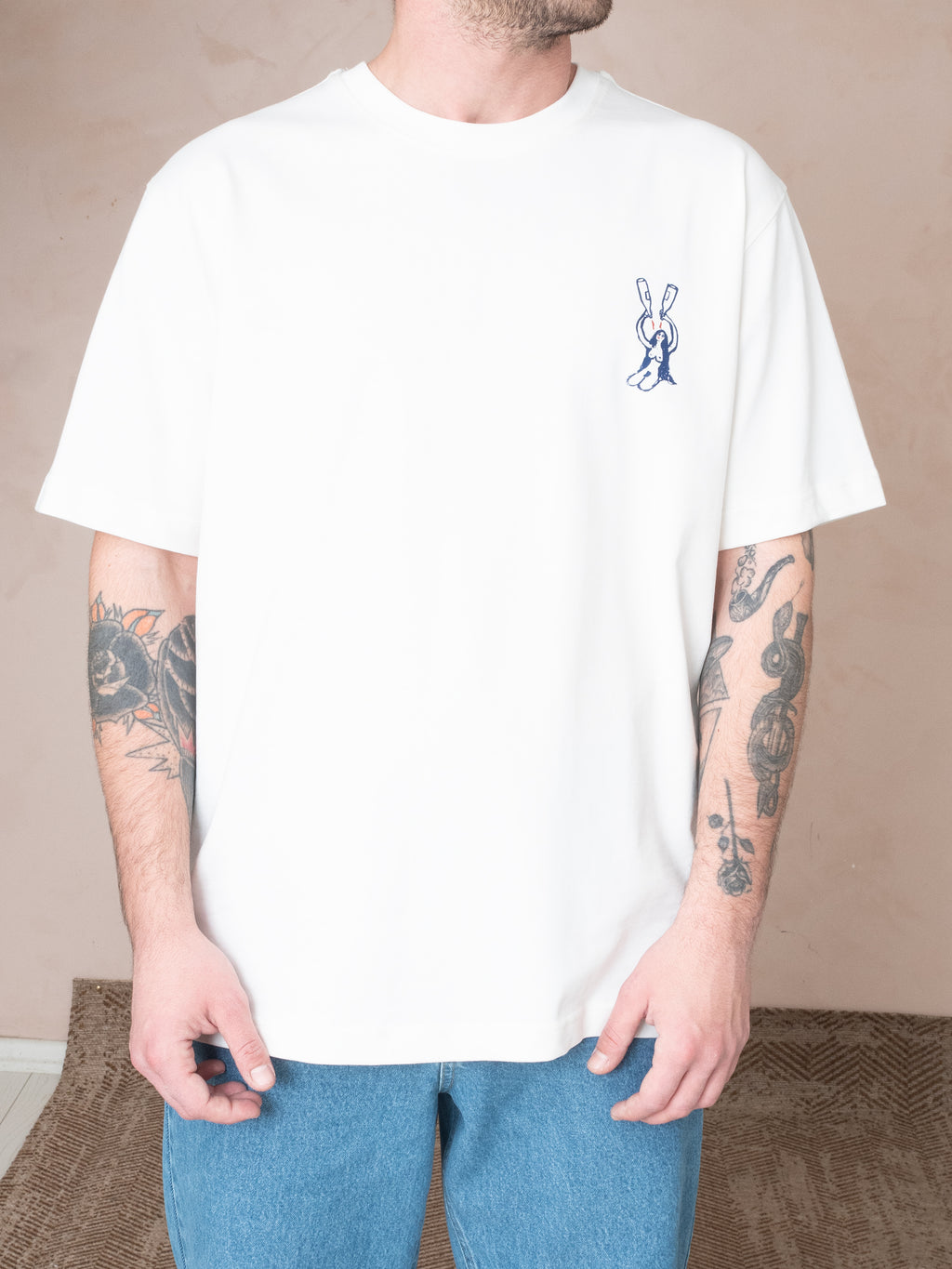 Winebath Baskılı T-shirt