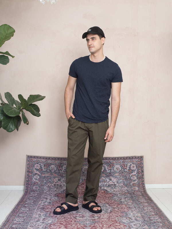 FLAMLI ORGANİK T-SHIRT LACİVERT