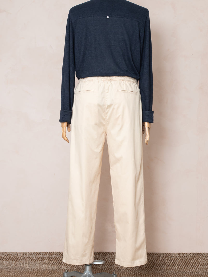 Bey Poplin Pantolon Krem