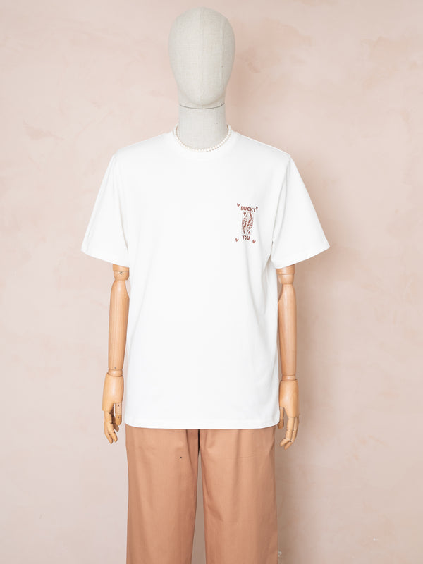 MINTED MOOD Oversize Baskılı T-shirt LUCKY