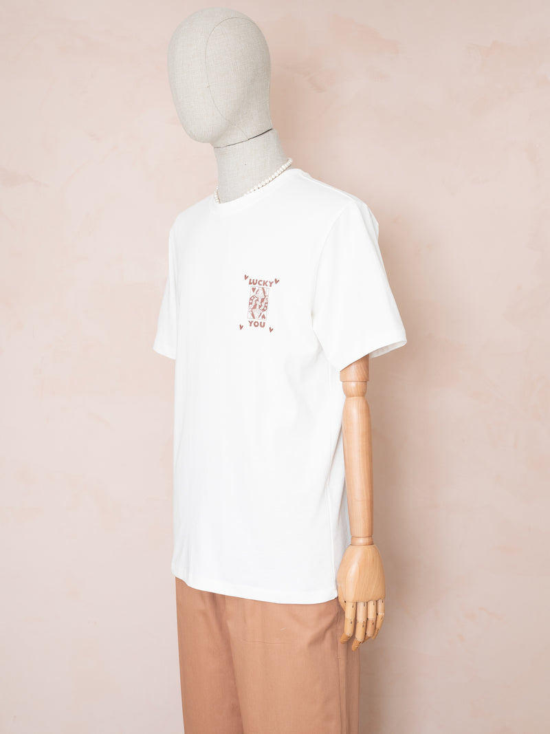 MINTED MOOD Oversize Baskılı T-shirt LUCKY