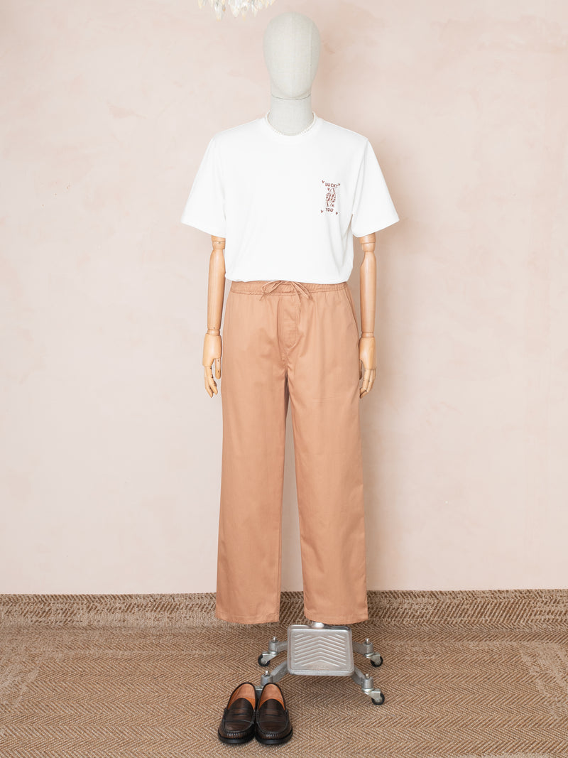 Bey Poplin Pantolon Karamel