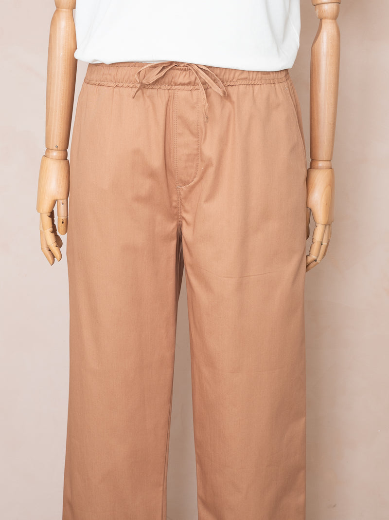 Bey Poplin Pantolon Karamel