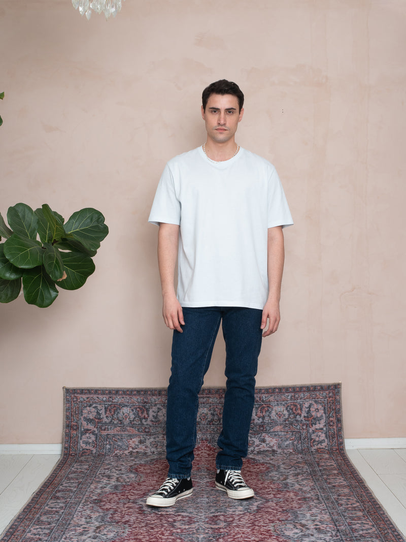 OVERSIZE LOGO T-SHIRT BUZ MAVİ