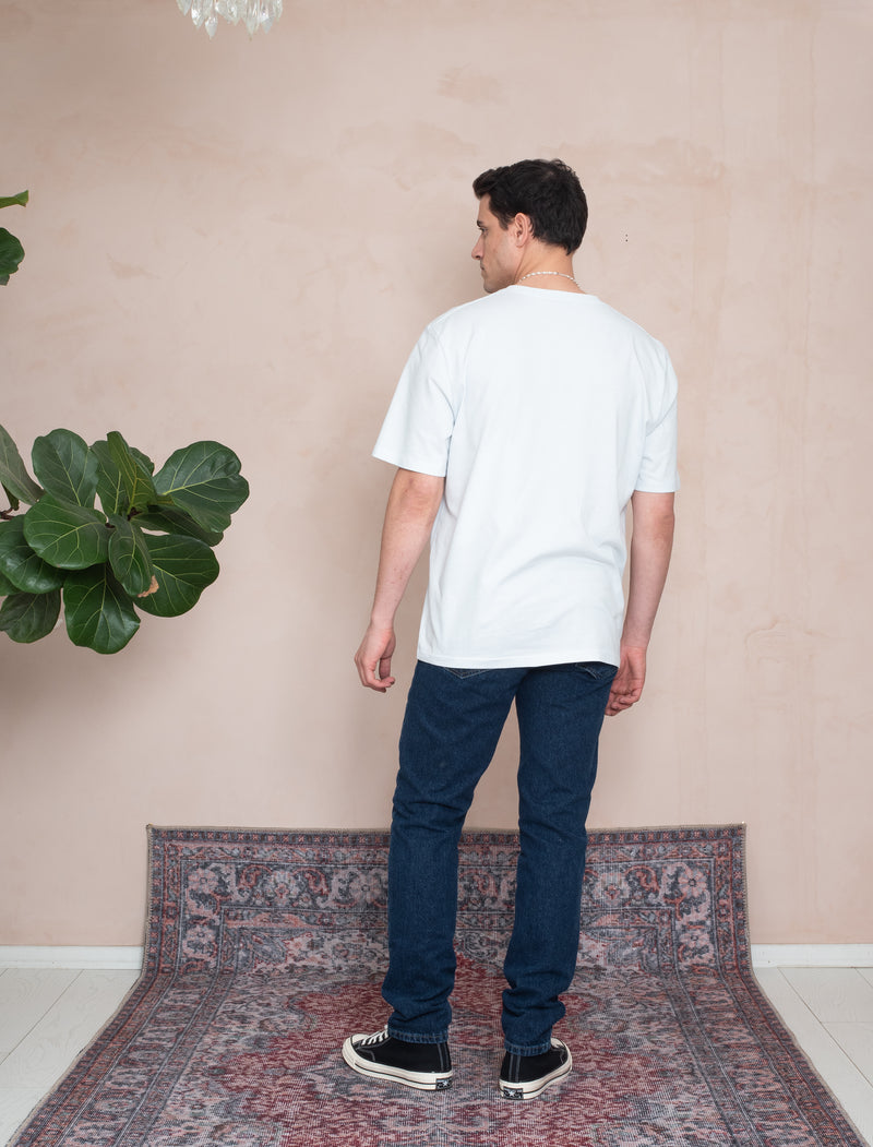 OVERSIZE LOGO T-SHIRT BUZ MAVİ