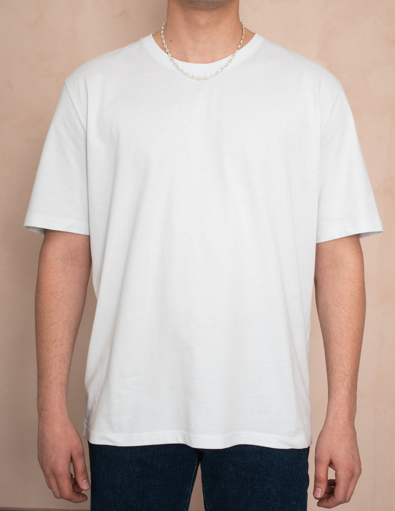 OVERSIZE LOGO T-SHIRT BUZ MAVİ