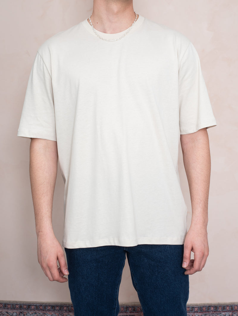 OVERSIZE LOGO T-SHIRT BEJ