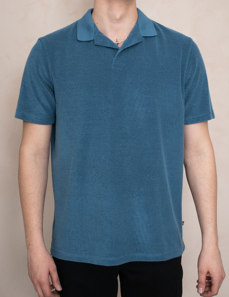 RİBANALI POLO YAKA HAVLU T-SHIRT