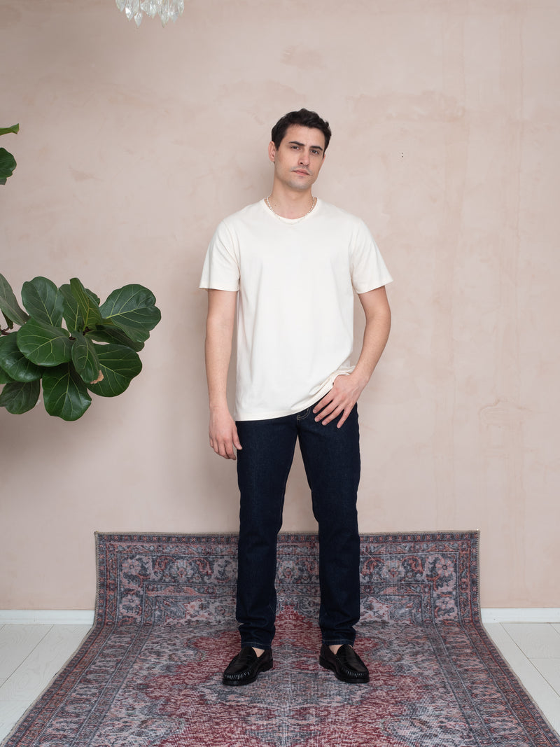 BİYELİ YAKA T-SHIRT