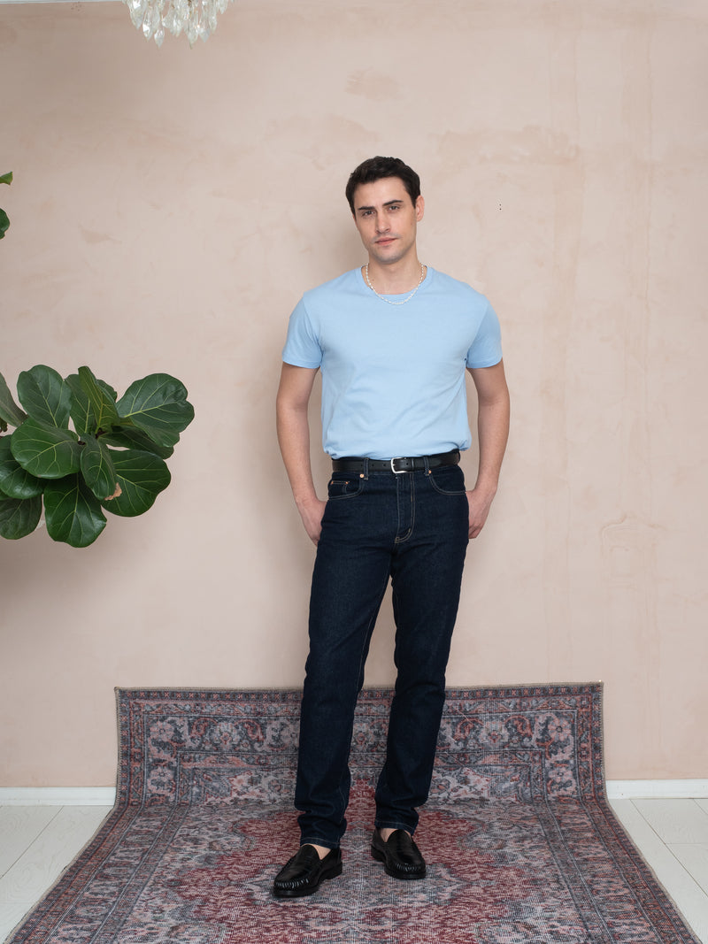 ORGANİK T-SHIRT MAVİ