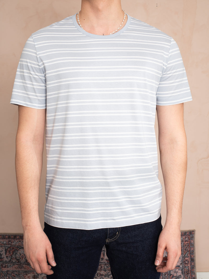 BEY ÇİZGİLİ MERSERİZE T-SHIRT