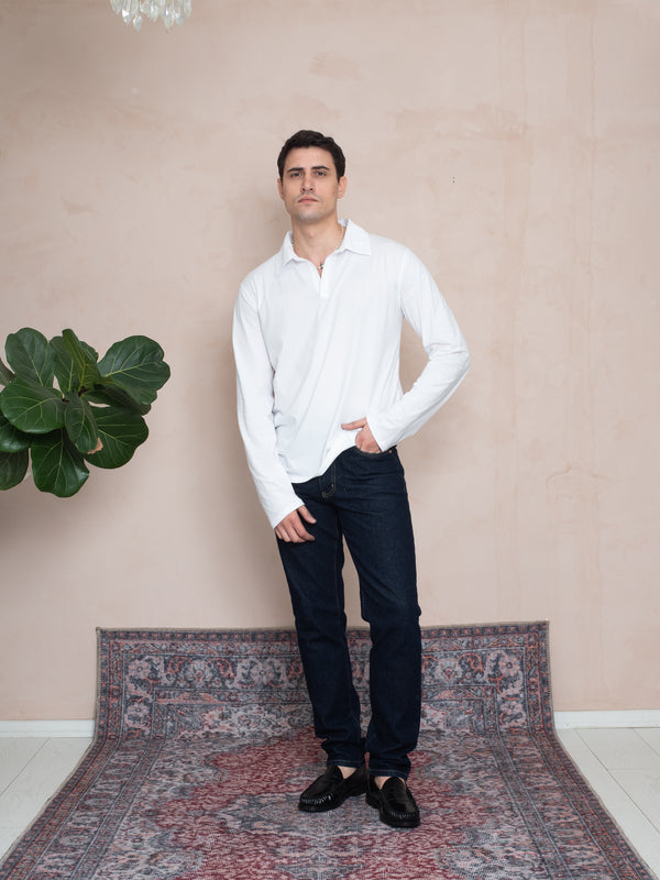 UZUN KOLLU POLO YAKA T-SHIRT