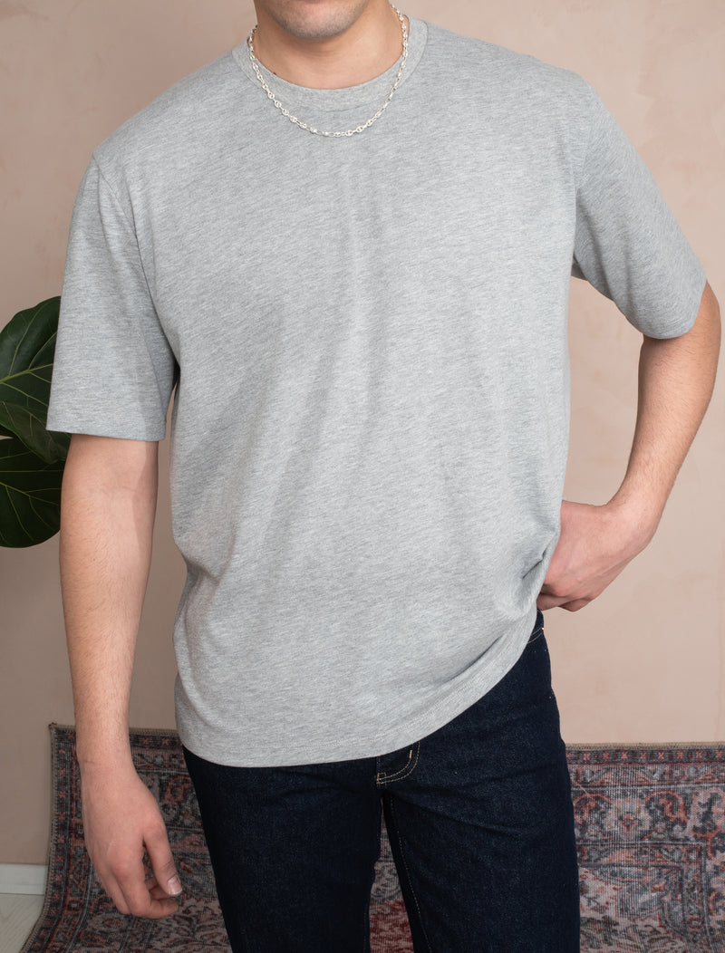 OVERSIZE LOGO T-SHIRT GRİ