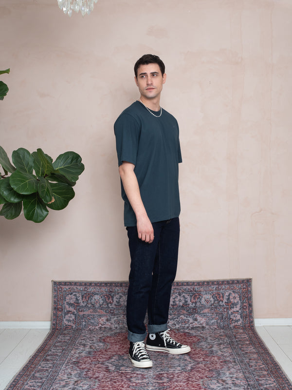 OVERSIZE LOGO T-SHIRT PETROL