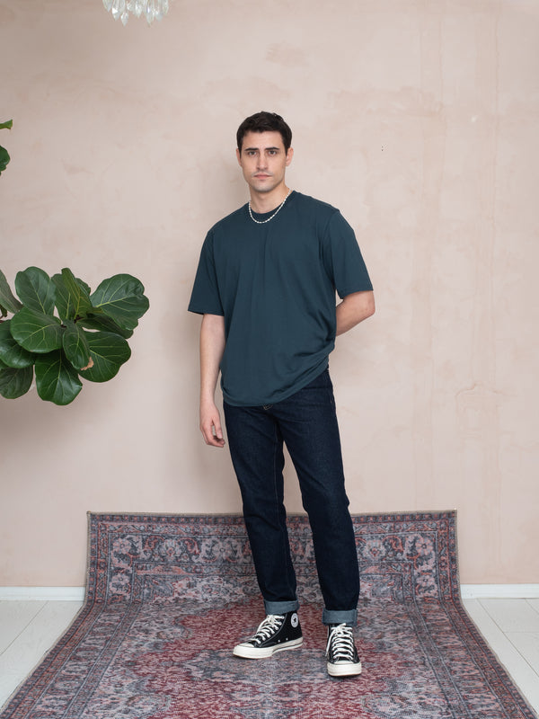 OVERSIZE LOGO T-SHIRT PETROL