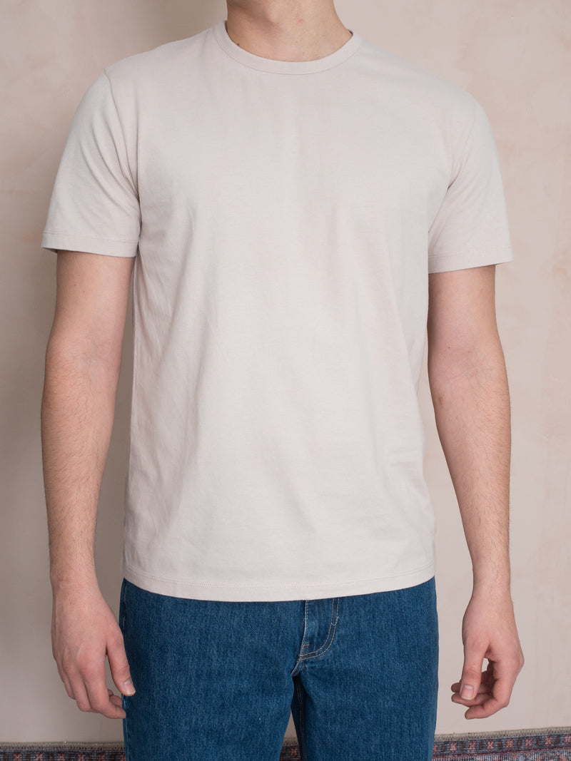 BİYELİ YAKA FIT T-SHIRT TOZ PEMBE