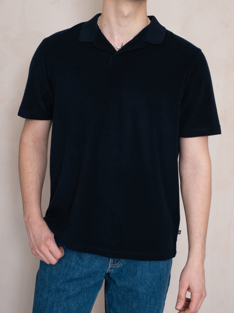 RİBANALI POLO YAKA HAVLU T-SHIRT